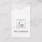 VOEG UW LOGO MINIMAL STONE TEXTURE PROFESSIONAL TO VISITEKAARTJE (Voorkant)