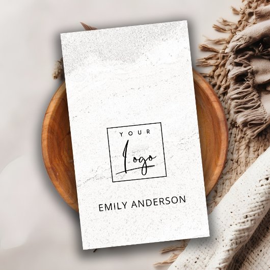 VOEG UW LOGO MINIMAL STONE TEXTURE PROFESSIONAL TO VISITEKAARTJE