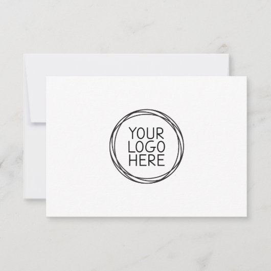 Voeg uw Logo Minimalist Business Cadeaubon toe (Voorkant)