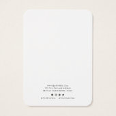 Voeg uw Logo minimalistische Ketting Display Kaart (Achterkant)