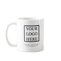 Voeg uw Logo minimalistische zwarte en witte bedri