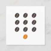 Voeg uw Logo Modern Coffee Shop toe Klantenkaartje (Achterkant)