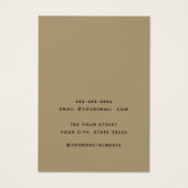 Voeg uw Logo modern ketting oorbel display kaart t (Achterkant)