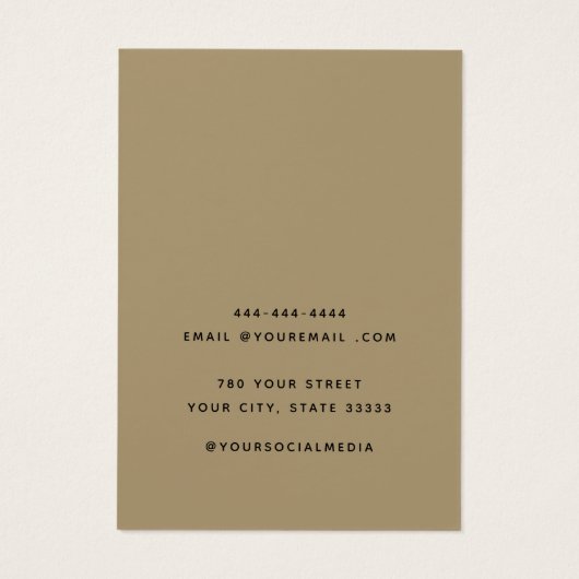 Voeg uw Logo modern ketting oorbel display kaart t (Achterkant)