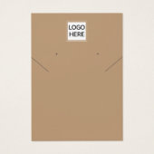 Voeg uw Logo modern ketting oorbel display kaart t (Voorkant)