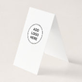 Voeg uw Logo modern verticaal ontwerp toe Visitekaartje (Achterkant)