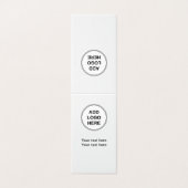 Voeg uw Logo modern verticaal ontwerp toe Visitekaartje (Buitenkant ongevouwen)