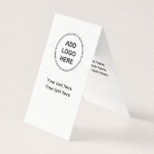 Voeg uw Logo modern verticaal ontwerp toe Visitekaartje (Voorkant)