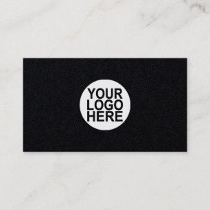 Voeg uw logo modern zwart-wit toe visitekaartje