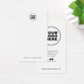 Voeg uw Logo moderne minimale Kaart voor oorscherm (Bureau)