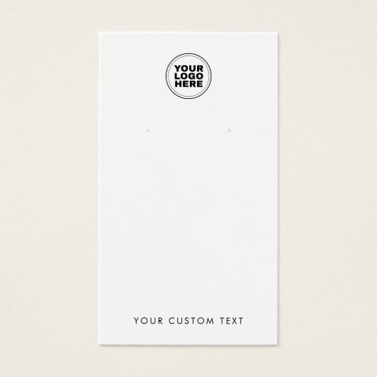 Voeg uw Logo moderne minimale Kaart voor oorscherm (Voorkant)