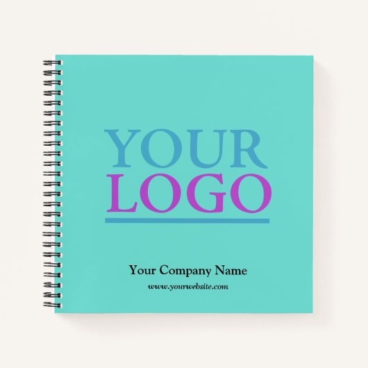 Voeg uw Logo, naam en website-promotie toe, LT Bla Notitieboek (Voorkant)
