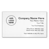 Voeg uw Logo-ontwerp toe Magnetisch Visitekaartje (Voorkant)