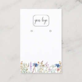 Voeg Uw Logo Oorbellen Display Toe | Wildflower Bl Visitekaartje