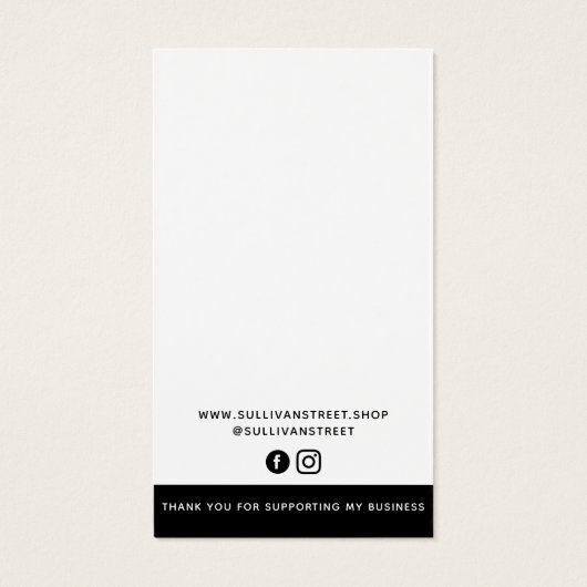 Voeg uw Logo oormerken Display Kaart toe (Achterkant)