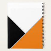 Voeg uw Logo Oranje zwart-witboek toe Planner (Achterkant)