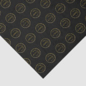 Voeg uw Logo Patroon Professional Black toe Tissuepapier (Detail)