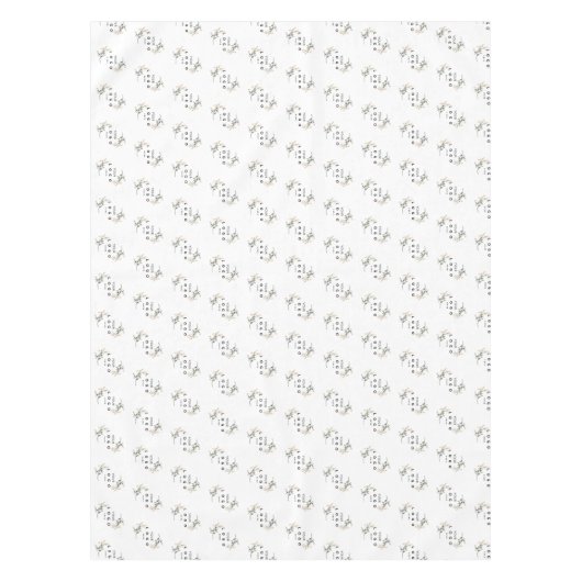 Voeg uw Logo Pattern Business promotioneel toe Tafelkleed (Voorkant)