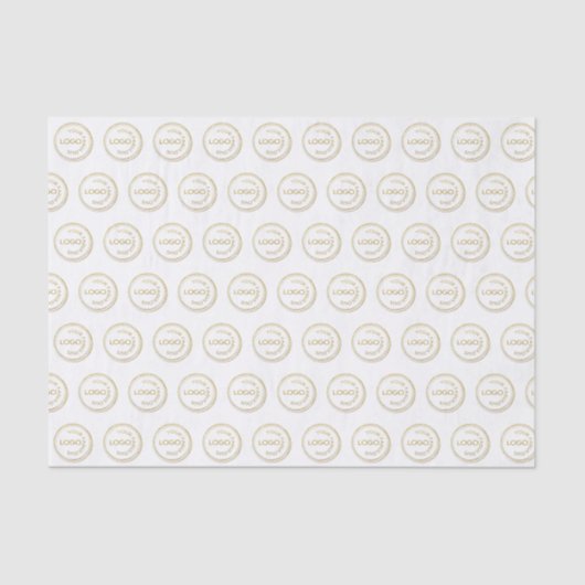 Voeg uw Logo Pattern Professional toe op wit Tissuepapier (Voorkant)