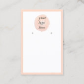 Voeg uw Logo perzikenbalk aan het oorscherm toe Visitekaartje (Voorkant)