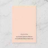 Voeg uw Logo perzikenbalk aan het oorscherm toe Visitekaartje (Achterkant)