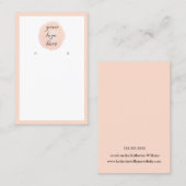 Voeg uw Logo perzikenbalk aan het oorscherm toe Visitekaartje (Voorkant / Achterkant)