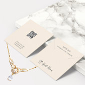 Voeg uw Logo Product Packaging Ketting Holder toe Vierkante Visitekaartje