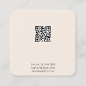 Voeg uw Logo Product Packaging Ketting Holder toe Vierkante Visitekaartje (Achterkant)