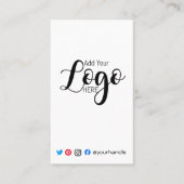 VOEG UW LOGO-productorderinvoegkaart eenvoudig toe Visitekaartje (Voorkant)