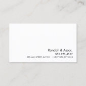 Voeg uw Logo Professional Appointment Card toe Afsprakenkaartje (Achterkant)