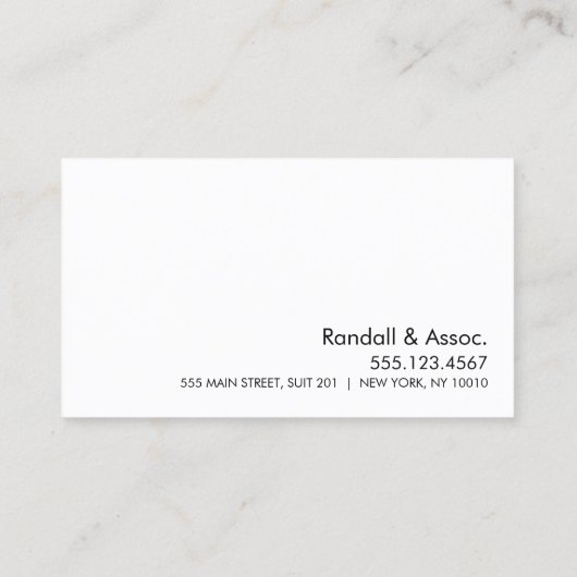 Voeg uw Logo Professional Appointment Card toe Afsprakenkaartje (Achterkant)