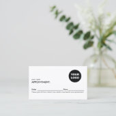 Voeg uw Logo Professional Appointment Card toe Afsprakenkaartje (Staand voorkant)