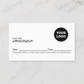 Voeg uw Logo Professional Appointment Card toe Afsprakenkaartje (Voorkant)