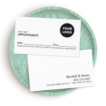 Voeg uw Logo Professional Appointment Card toe