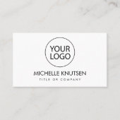 Voeg uw Logo Professional witte afspraakkaart toe Visitekaartje (Voorkant)