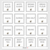 Voeg uw Logo professionele keukenopslag toe Sticker (Vel)