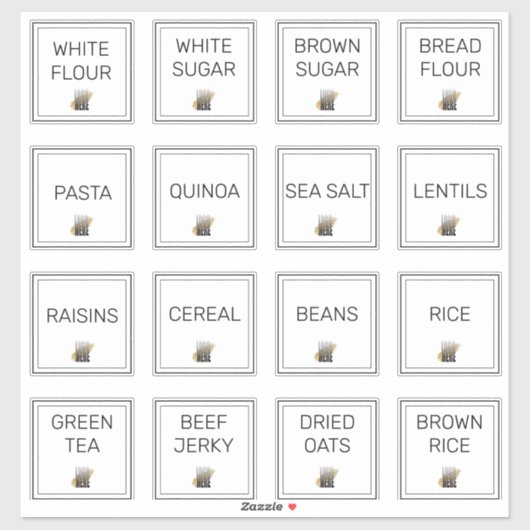 Voeg uw Logo professionele keukenopslag toe Sticker (Vel)