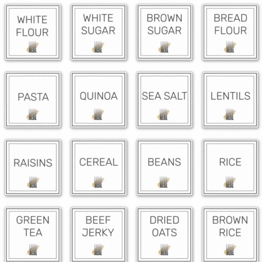 Voeg uw Logo professionele keukenopslag toe Sticker (Voorkant)