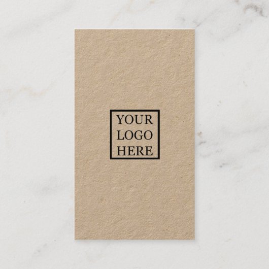 Voeg uw Logo professionele verticale kraftpapier t Visitekaartje (Achterkant)