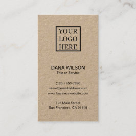 Voeg uw Logo professionele verticale kraftpapier t Visitekaartje
