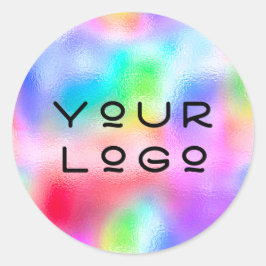 Voeg uw Logo promotieprogramma voor kleine bedrijv Ronde Sticker