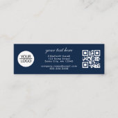 Voeg uw Logo QR Code Aangepaste Tekst Promotie Bla Mini Visitekaartje (Voorkant)