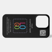 Voeg uw Logo QR-code zwart en wit toe Personalisee iPhone Hoesje (Achterkant horizontaal)