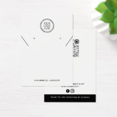 Voeg uw Logo QR Ketting Oorbellen Display Kaart (Bureau)