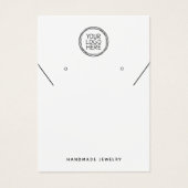 Voeg uw Logo QR Ketting Oorbellen Display Kaart (Voorkant)