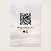 Voeg uw Logo QR Ketting Oorbellen Display Kaart (Achterkant)