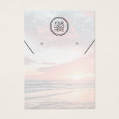 Voeg uw Logo QR Ketting Oorbellen Display Kaart (Voorkant)