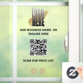 Voeg uw Logo QR Professionele Zaken toe Raamsticker (Huis)