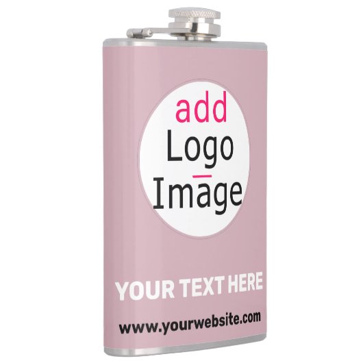 Voeg uw Logo Roos voor zakelijk gebruik toe Heupfles (Rechts)