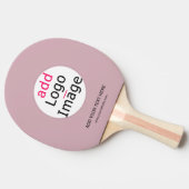 Voeg uw Logo  Roos voor zakelijk gebruik toe Tafeltennisbatje (Zijkant)